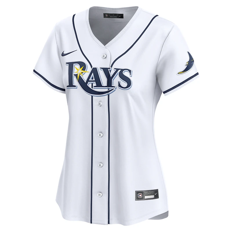 Maillot de joueur Nike Brandon Lowe pour femme, blanc, Tampa Bay Rays Home Limited Player