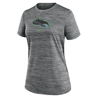 T-shirt Nike Charcoal Tampa Bay Rays 2024 City Connect Authentic Collection Velocity Performance pour femme
