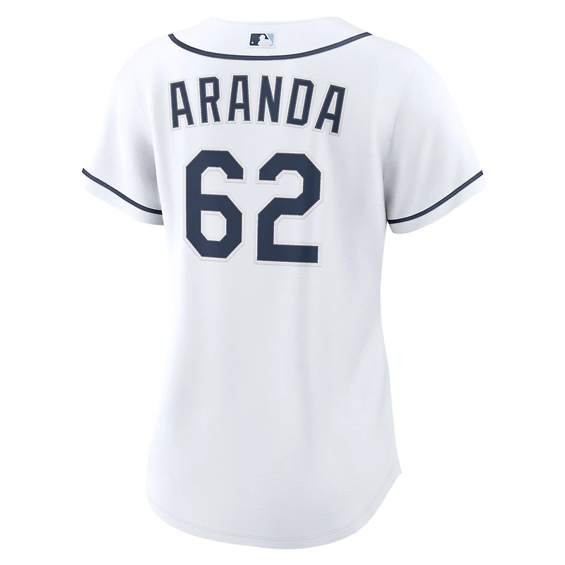 Maillot réplique Nike Jonathan Aranda blanc des Tampa Bay Rays pour femmes