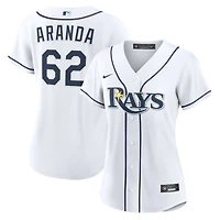 Maillot réplique Nike Jonathan Aranda blanc des Tampa Bay Rays pour femmes