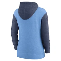 Sweat à capuche entièrement zippé pour femme Nike Tampa Bay Rays bleu clair