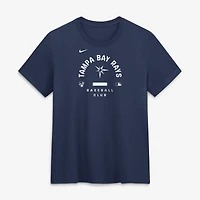 Women's Nike Navy Tampa Bay Rays Authentic Collection Early Work Tri-Blend Dri-FIT T-Shirt