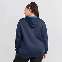 Sweat à capuche Therma Nike bleu marine Tampa Bay Rays Authentic Collection pour femme