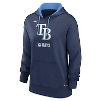 Women's Nike Navy Tampa Bay Rays Authentic Collection Therma Hoodie