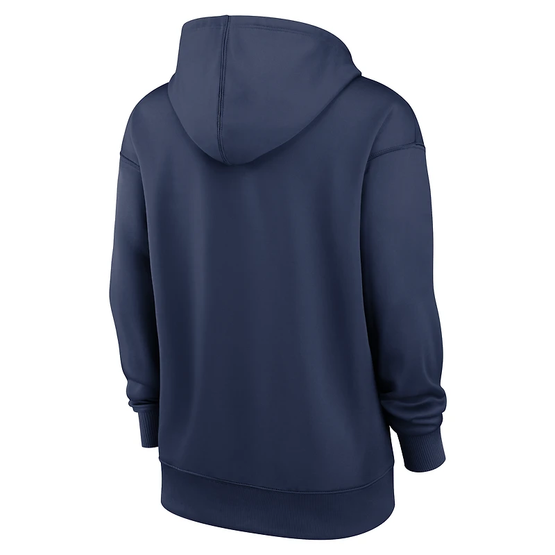 Women's Nike Navy Tampa Bay Rays Authentic Collection Therma Hoodie