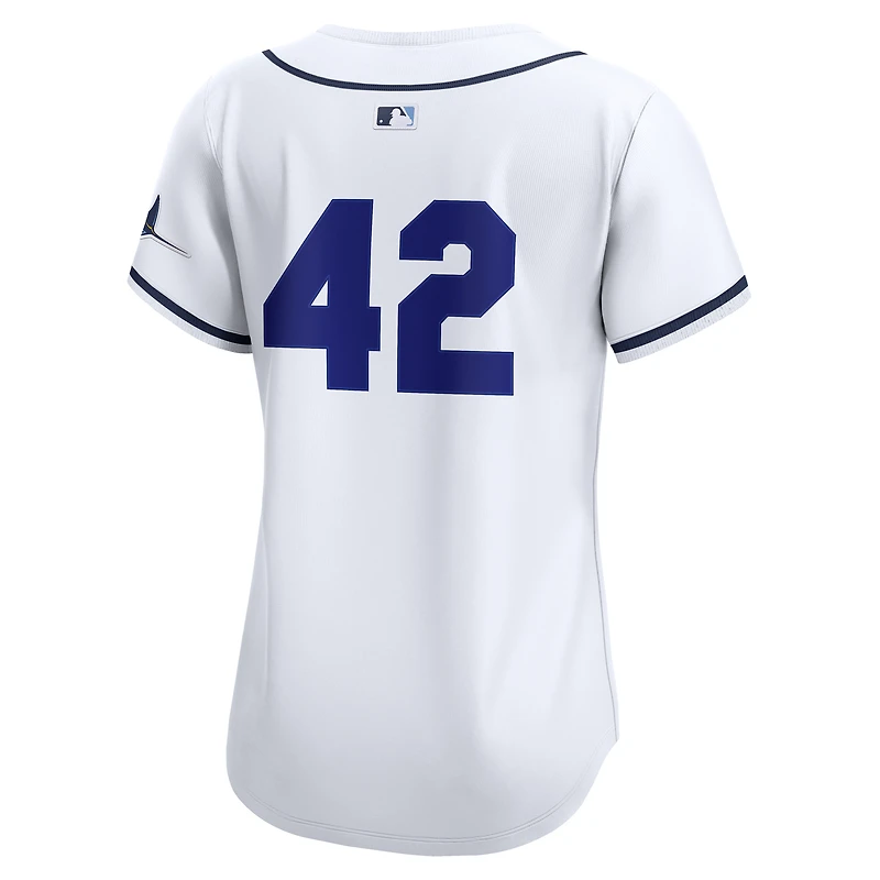 Women's Nike White Tampa Bay Rays Home 2025 Jackie Robinson Day Limited Jersey