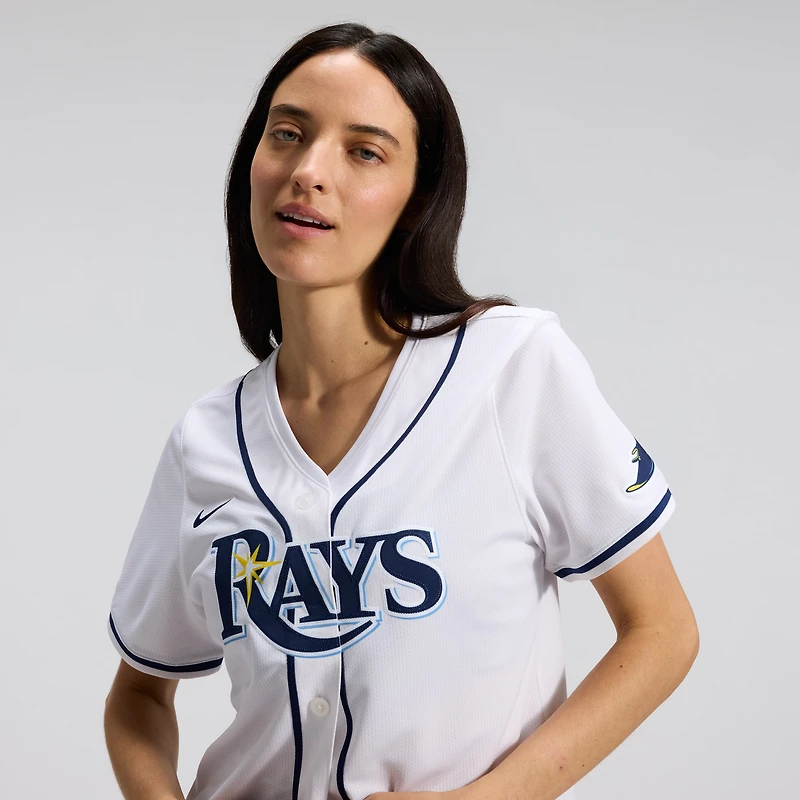 Maillot Nike Tampa Bay Rays Domicile Limited Blanc pour Femme