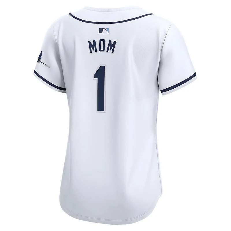 Women's Nike White Tampa Bay Rays #1 Mom Home Limited Jersey