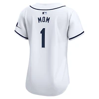 Women's Nike White Tampa Bay Rays #1 Mom Home Limited Jersey