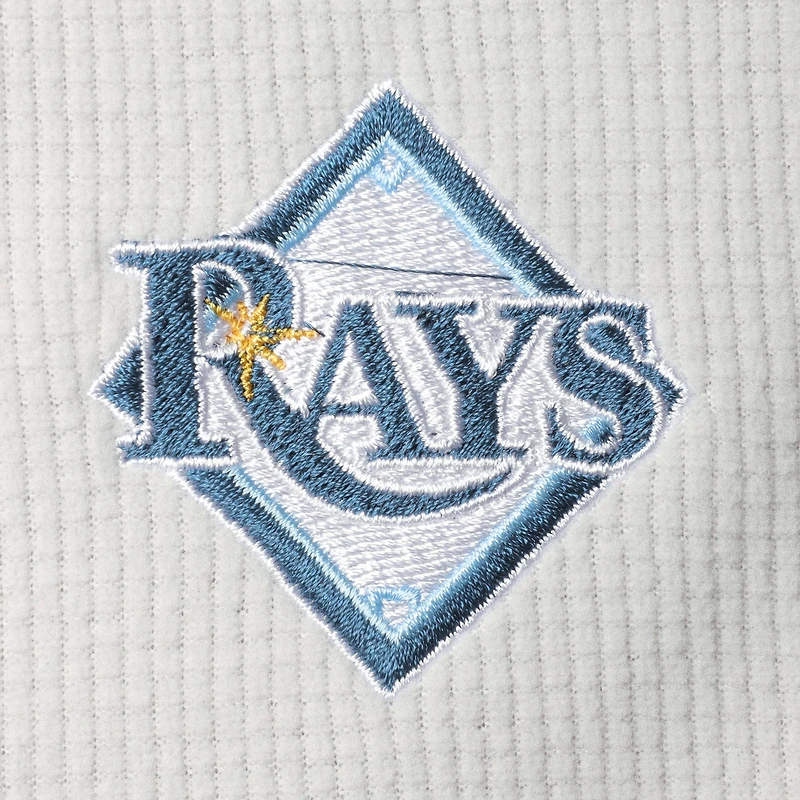 Women's Vineyard Vines Gray Tampa Bay Rays Performance Grid Half-Zip Pullover Top