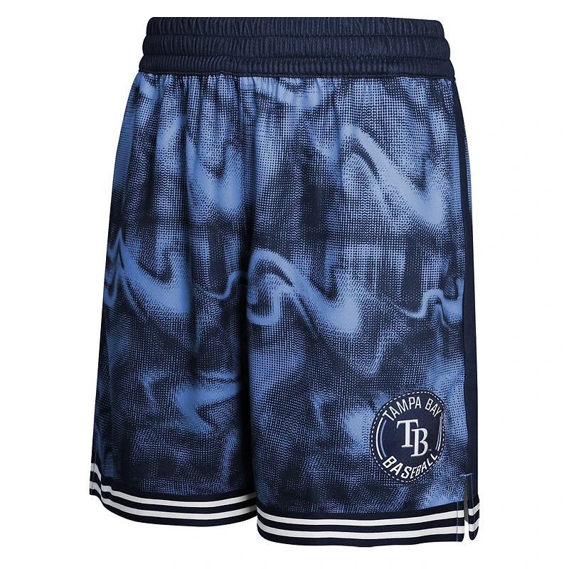 Short de voltigeur bleu marine/bleu clair pour jeunes des Rays Tampa Bay