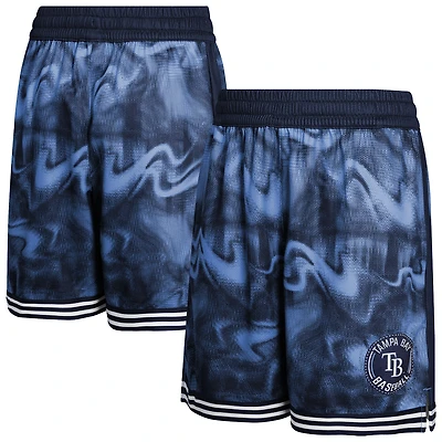 Short de voltigeur bleu marine/bleu clair pour jeunes des Rays Tampa Bay