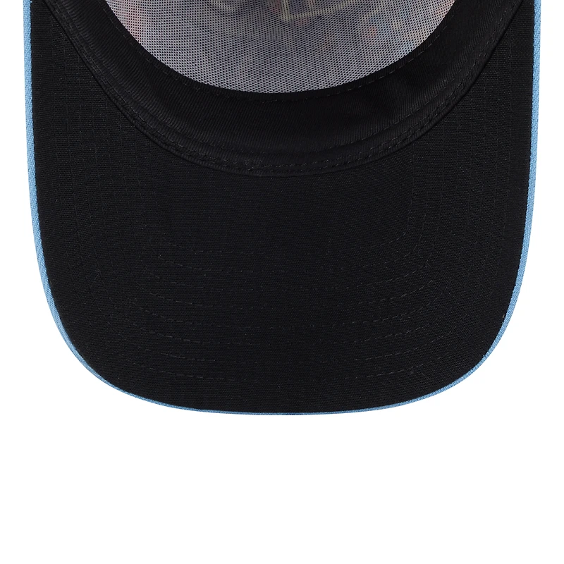 Casquette ajustable New Era bleu marine/bleu clair Tampa Bay Rays 2025 MLB Players' Weekend A-Frame 9FORTY pour jeunes