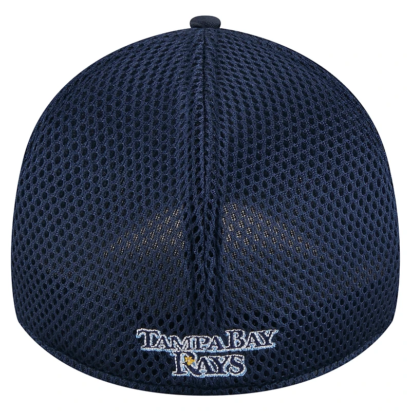 Casquette New Era 39THIRTY Flex bleu marine Tampa Bay Rays camouflage pour jeune