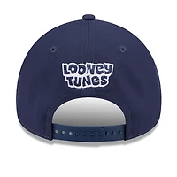 Casquette ajustable New Era bleu marine Tampa Bay Rays Looney Tunes A-Frame 9FORTY pour jeunes