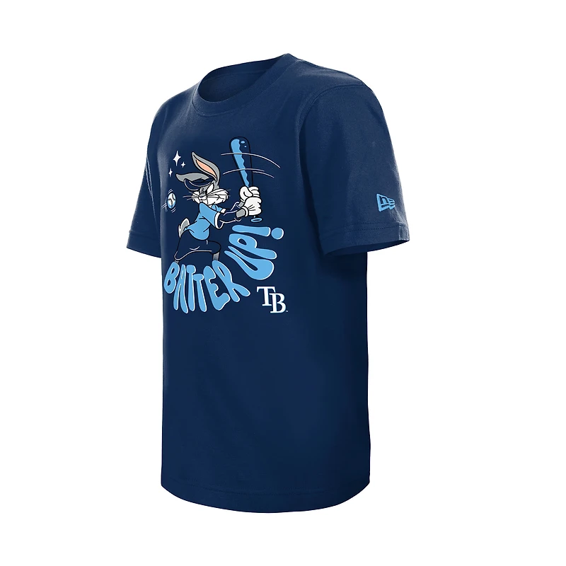 Youth New Era Navy Tampa Bay Rays Looney Tunes T-Shirt