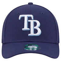Casquette ajustable New Era 9FORTY bleu marine pour jeune joueur des Tampa Bay Rays