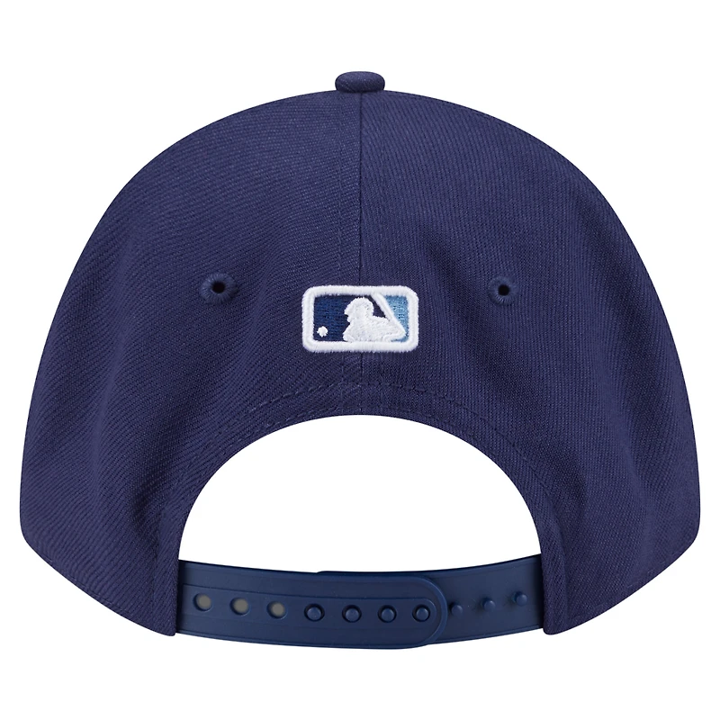 Casquette ajustable New Era 9FORTY bleu marine pour jeune joueur des Tampa Bay Rays