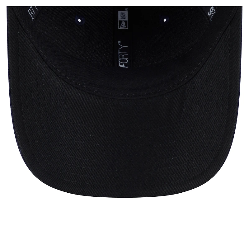 Casquette ajustable New Era 9FORTY bleu marine pour jeune joueur des Tampa Bay Rays