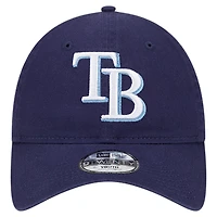 Casquette réglable 9TWENTY couleur équipe Tampa Bay Rays New Era pour jeune, bleu marine
