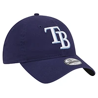 Casquette réglable 9TWENTY couleur équipe Tampa Bay Rays New Era pour jeune, bleu marine