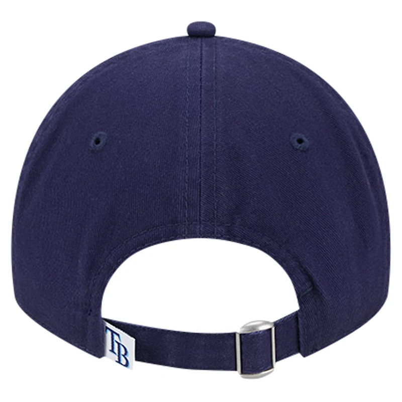 Casquette réglable 9TWENTY couleur équipe Tampa Bay Rays New Era pour jeune, bleu marine