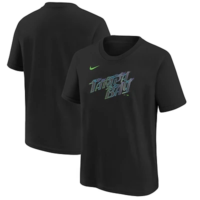 Youth Nike  Black Tampa Bay Rays 2024 City Connect T-Shirt
