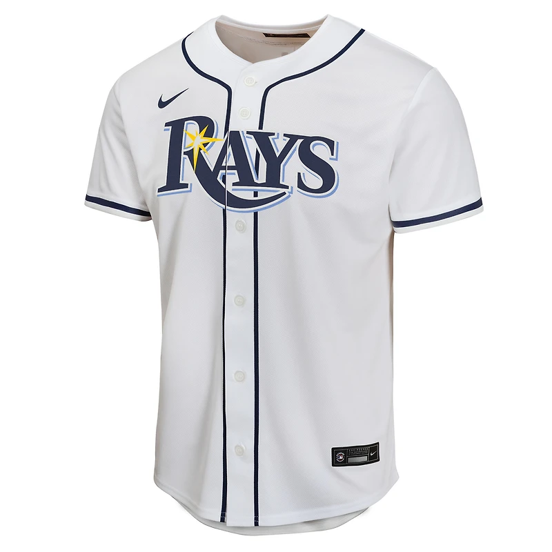 Maillot de match Nike Carson Williams blanc pour jeune joueur à domicile des Tampa Bay Rays