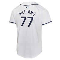Maillot de match Nike Carson Williams blanc pour jeune joueur à domicile des Tampa Bay Rays