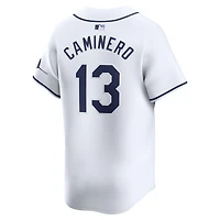 Maillot de joueur Nike Junior Caminero blanc Tampa Bay Rays Home Limited pour jeune