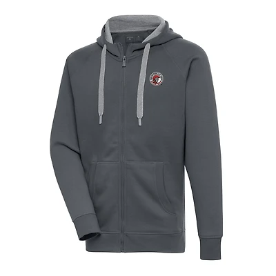 Men's Antigua  Charcoal Tampa Spartans Victory Full-Zip Hoodie