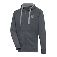 Men's Antigua  Charcoal Tampa Spartans Victory Full-Zip Hoodie