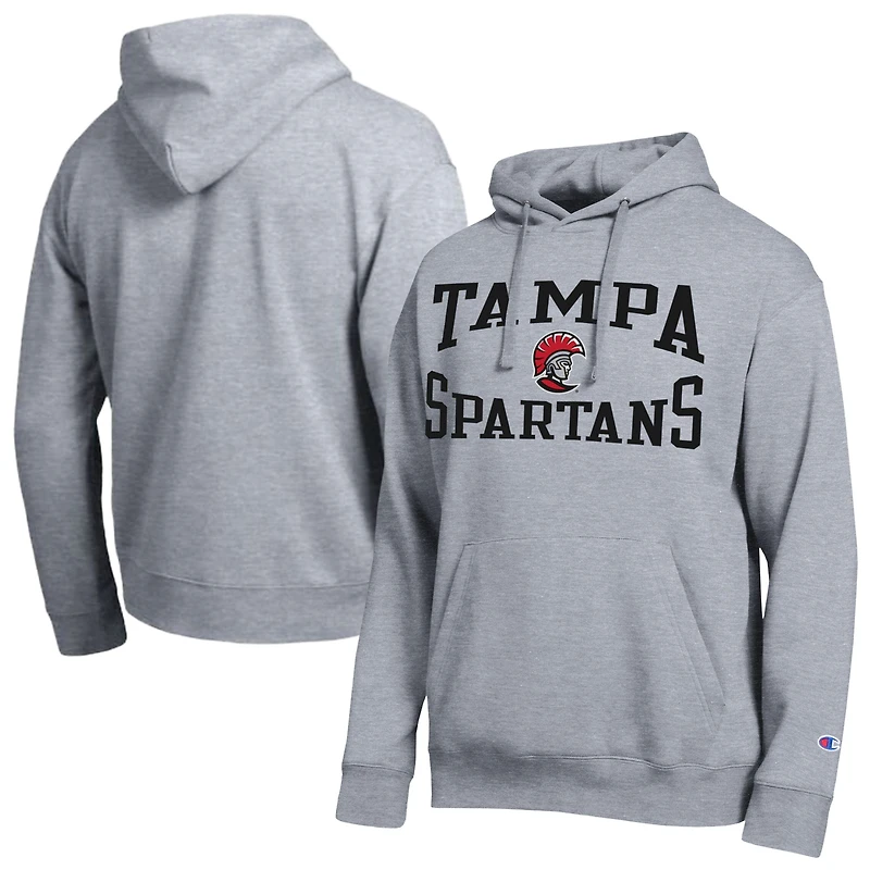 Sweat à capuche Champion gris chiné pour homme, équipe Tampa Spartans