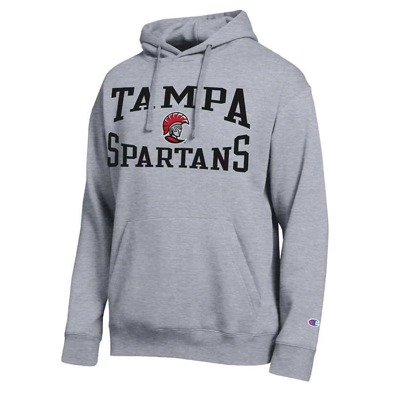 Men's Champion Heather Gray Tampa Spartans Team Hoodie
