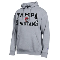 Men's Champion  Heather Gray Tampa Spartans Team Hoodie