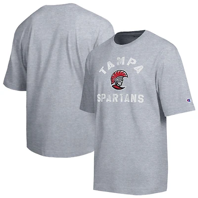 Men's Champion  Heather Gray Tampa Spartans Weathered Team T-Shirt
