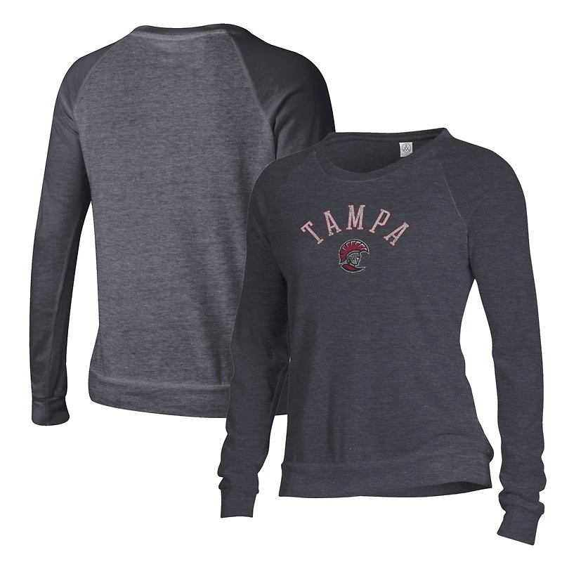 Women's Alternative Apparel Black University of Tampa Spartans Slouchy Pullover Sweatshirt