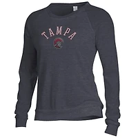 Women's Alternative Apparel Black University of Tampa Spartans Slouchy Pullover Sweatshirt