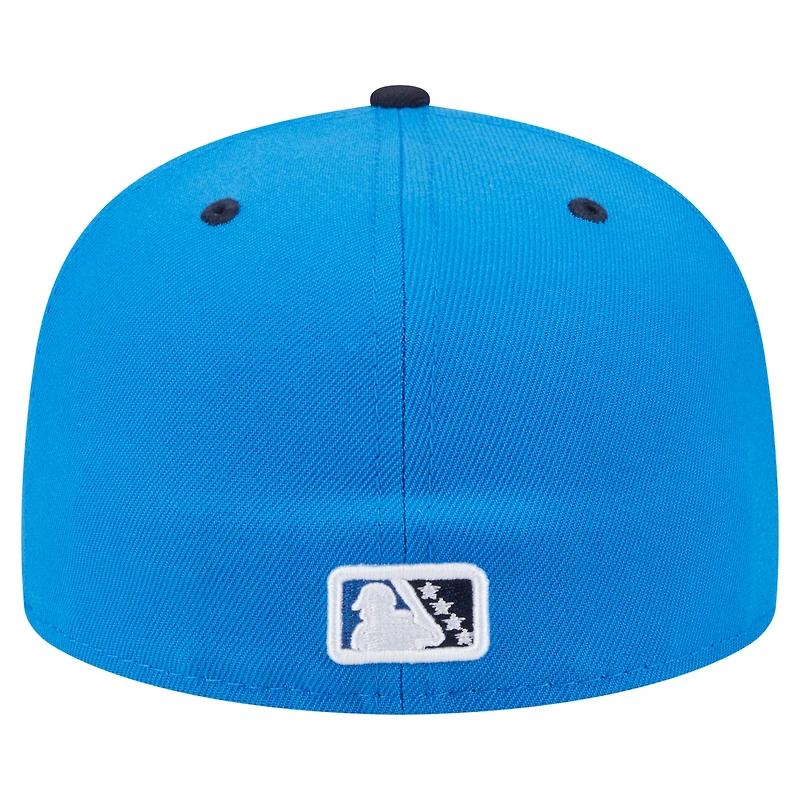 Casquette ajustée 59FIFTY bleu/bleu marine Tampa Tarpons Authentic Collection pour homme de New Era