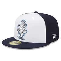 Casquette ajustée New Era Tampa Tarpons Marvel x Minor League 59FIFTY pour homme, blanc/bleu marine