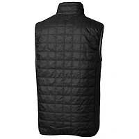 Cutter & Buck Black TCU Horned Frogs Primary Team Logo Rainier PrimaLoft Eco Insulated Full-Zip Puffer Vest