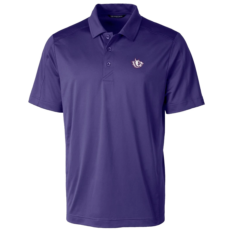Cutter & Buck Purple TCU Horned Frogs Primary Team Logo Prospect Textured Stretch Polo