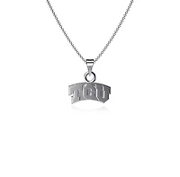 Dayna Designs TCU Horned Frogs Collier avec petit pendentif en argent