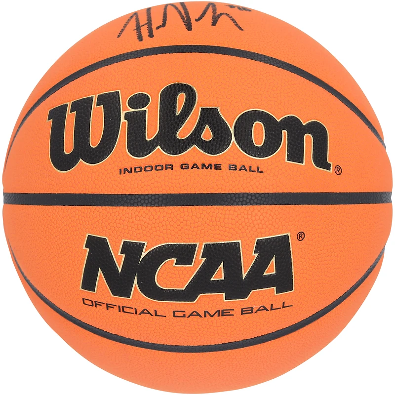 Hailey Van Lith TCU Horned Frogs Autographed NCAA Wilson Official Game Basketball