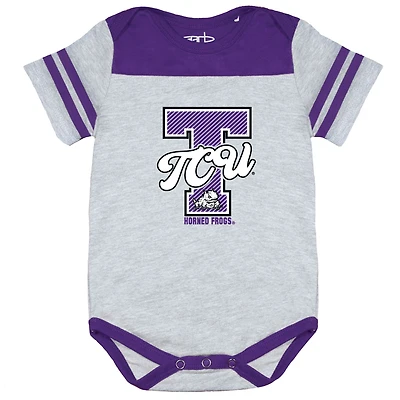 Infant Garb Purple TCU Horned Frogs Thomas Bodysuit