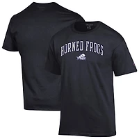 Men's Champion  Black TCU Horned Frogs Arch Over Logo T-Shirt