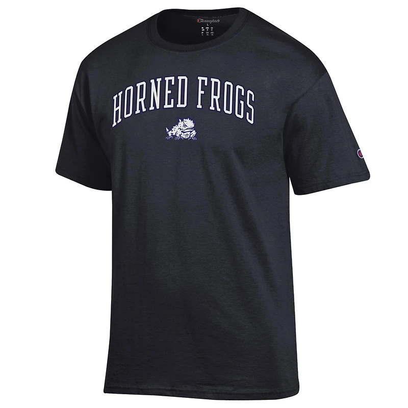 Men's Champion  Black TCU Horned Frogs Arch Over Logo T-Shirt