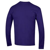 Men's Champion  Purple TCU Horned Frogs Arch Over Logo Long Sleeve T-Shirt