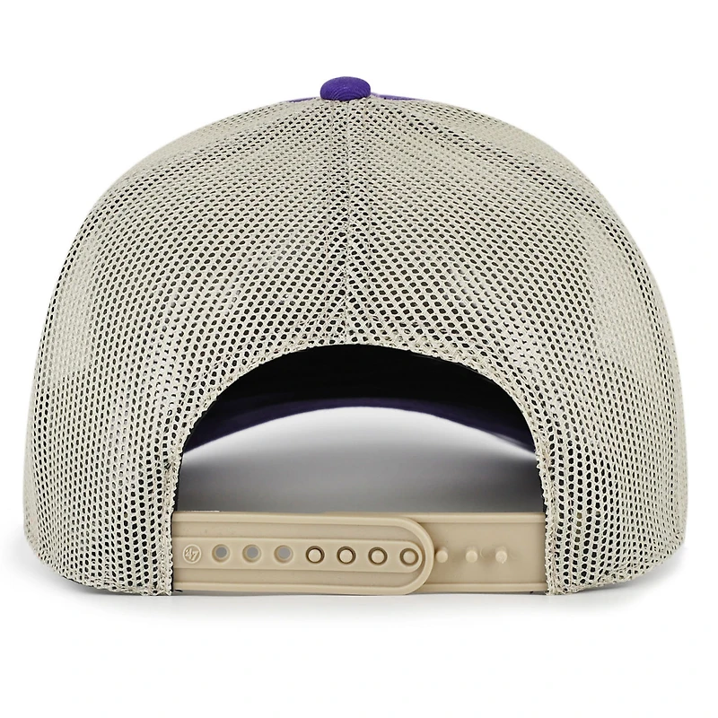 Men's '47 Purple TCU Horned Frogs Arid Adjustable Trucker Hat