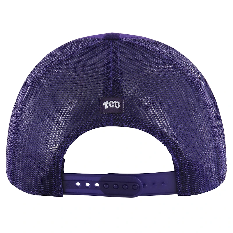 Casquette réglable de camionneur Garner '47 Purple TCU Horned Frogs Garner pour hommes